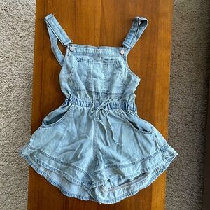 Free People Overall Shorts